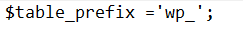 آموزش تغییر پیشوند جداول وردپرس مرحله سوم